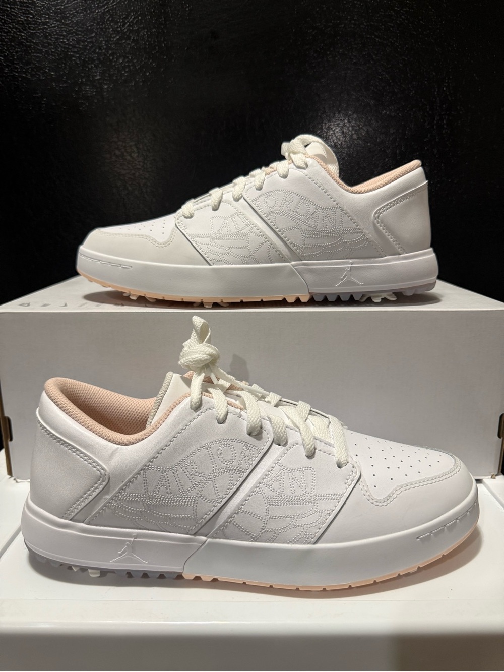 Nike Air Jordan Nu Retro 1 Golf "White Washed Coral" FZ4153-103 Men's Size 8